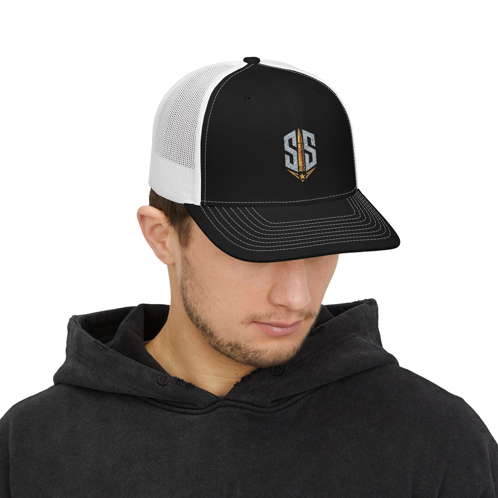 Trucker Cap — Embroidered SS Shield Logo Snapback