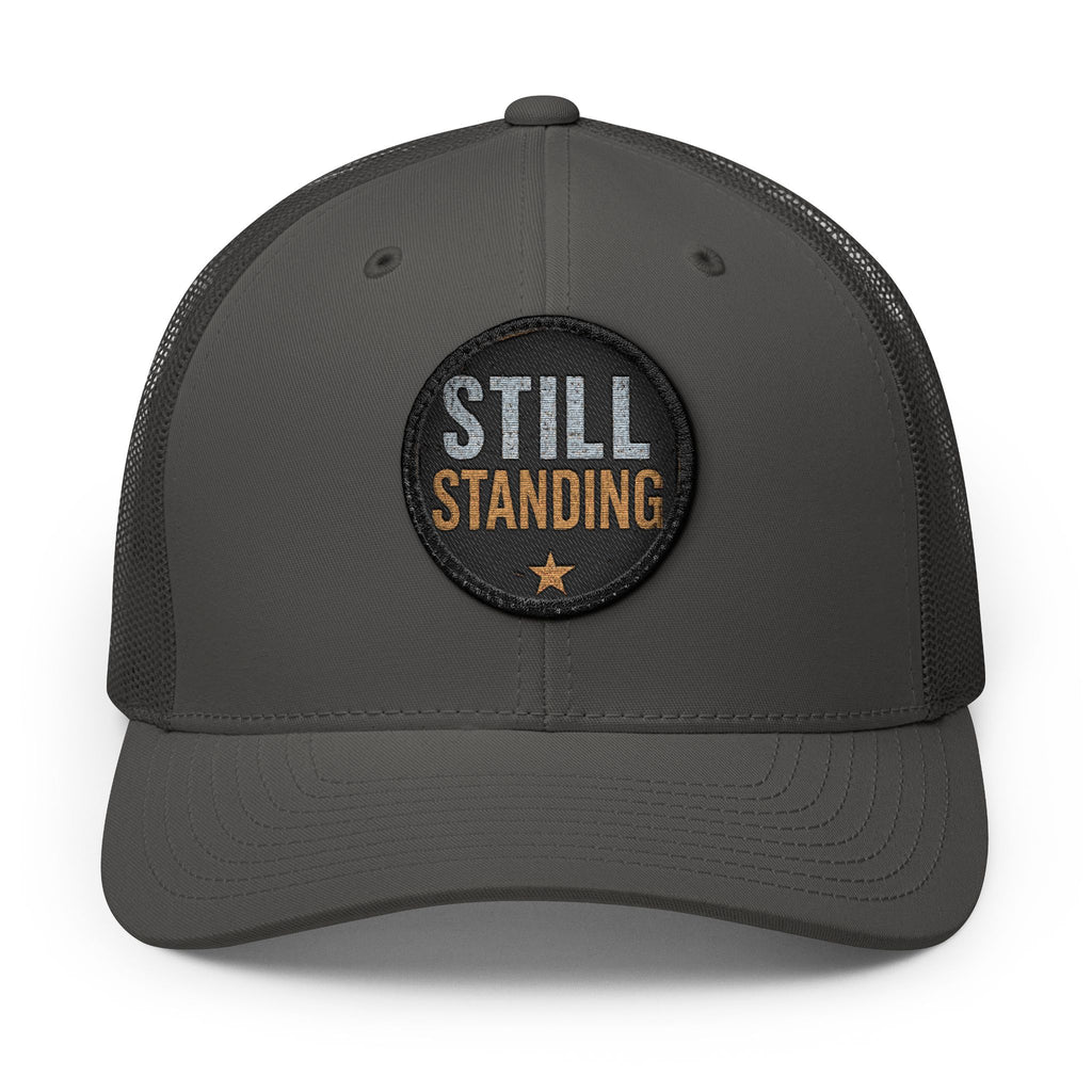 Trucker Cap — Embroidered "Still Standing" Patch Snapback