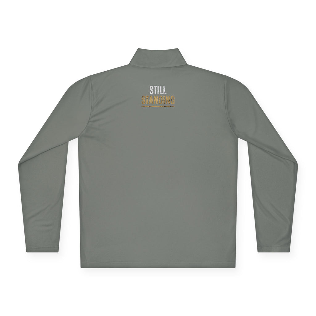 Embroidered Gold 'SS' Quarter-Zip Pullover