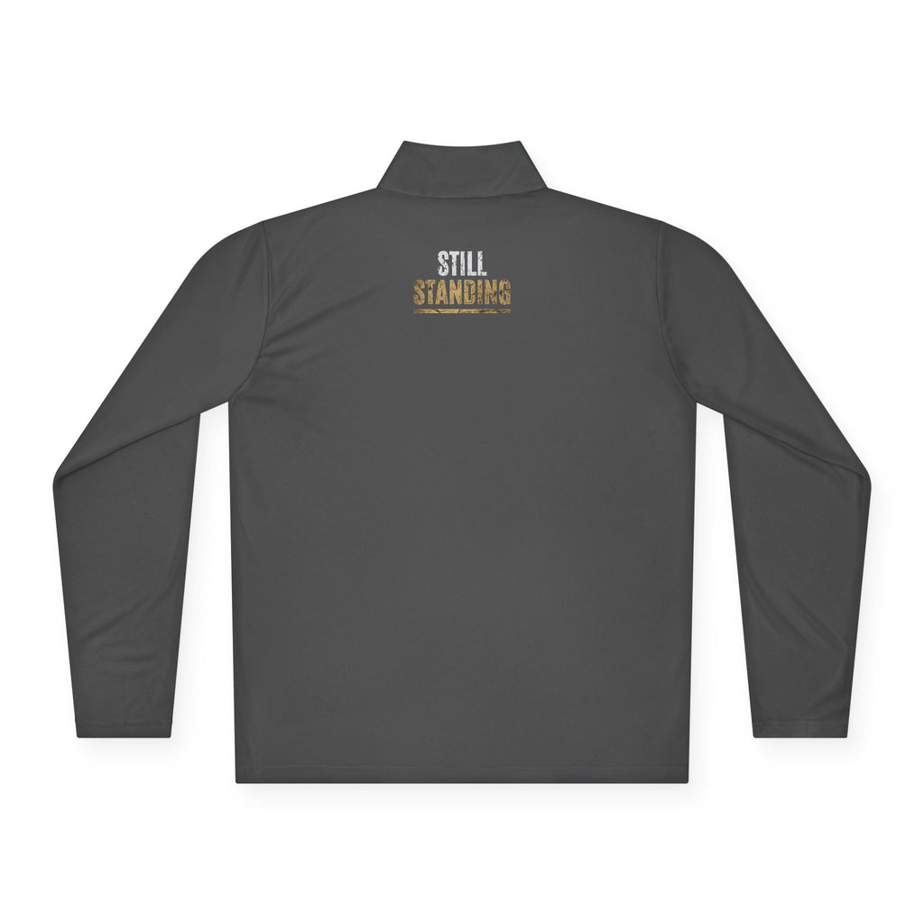 Embroidered Gold 'SS' Quarter-Zip Pullover