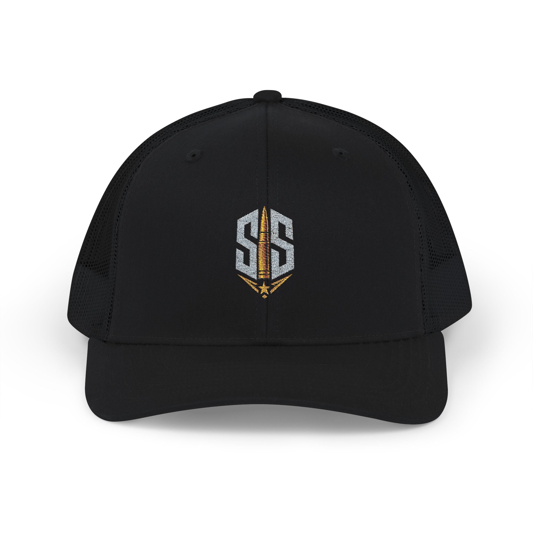 Trucker Cap — Embroidered SS Shield Logo Snapback