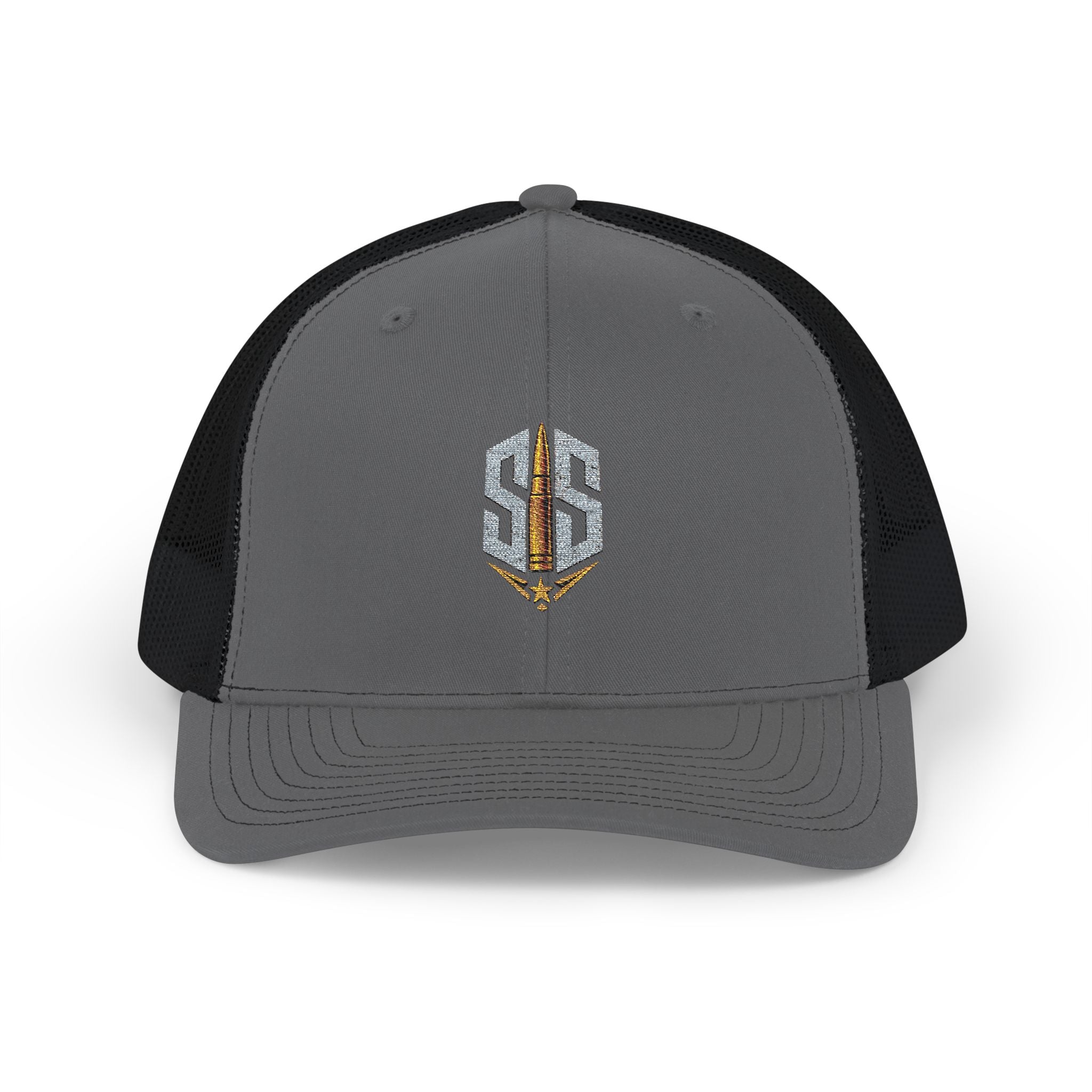 Trucker Cap — Embroidered SS Shield Logo Snapback