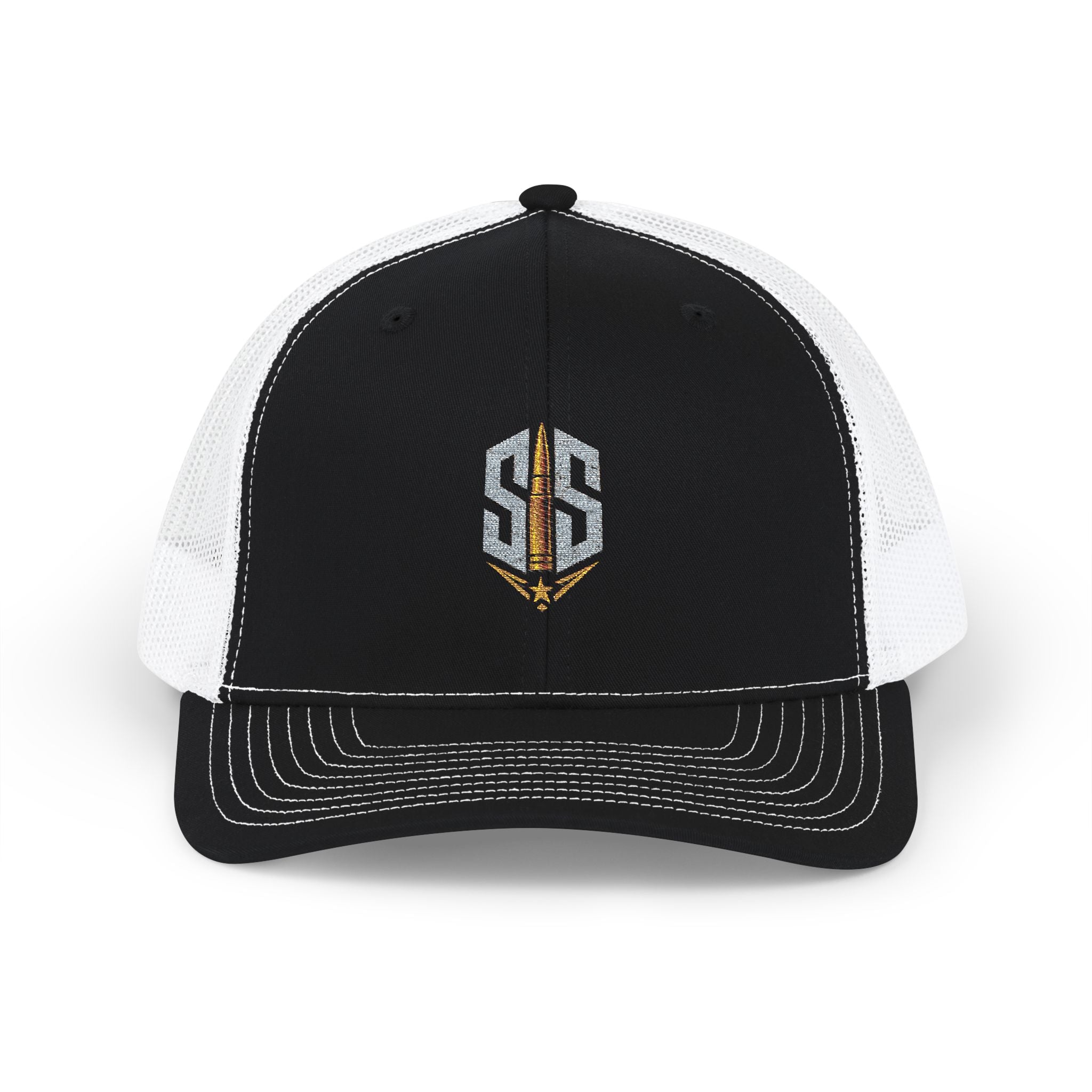 Trucker Cap — Embroidered SS Shield Logo Snapback