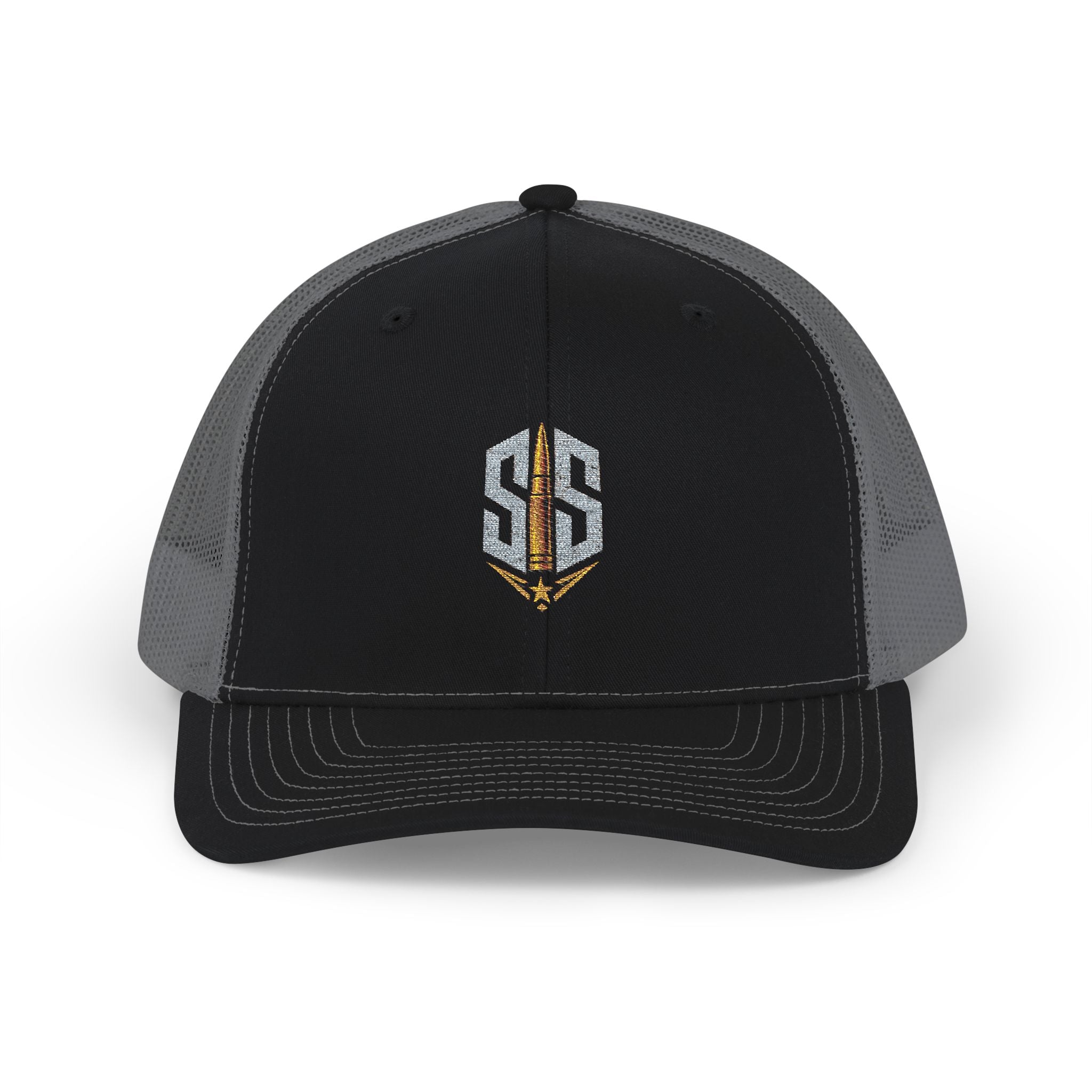 Trucker Cap — Embroidered SS Shield Logo Snapback