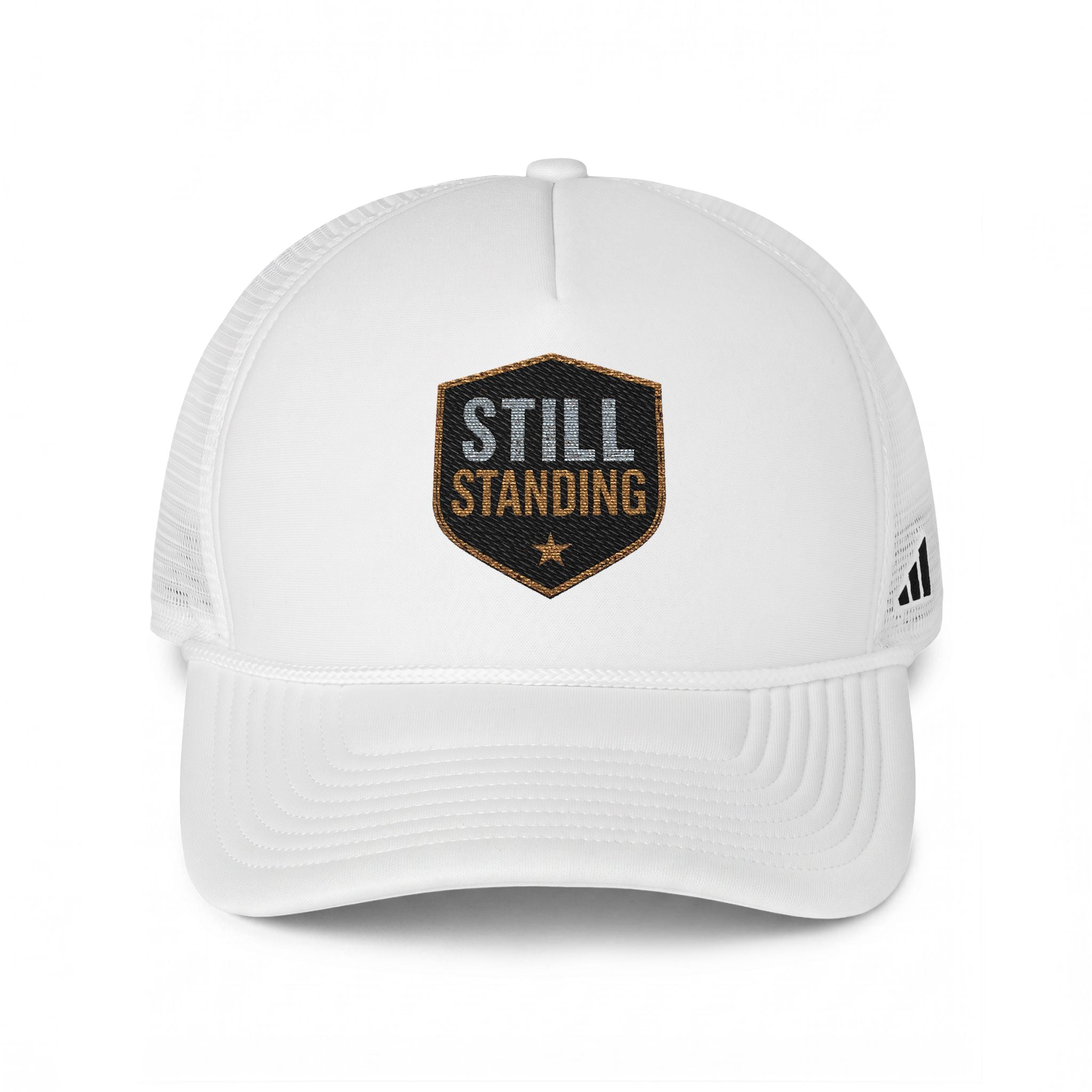 Still Standing Trucker Cap — Vintage Patch Baseball Hat